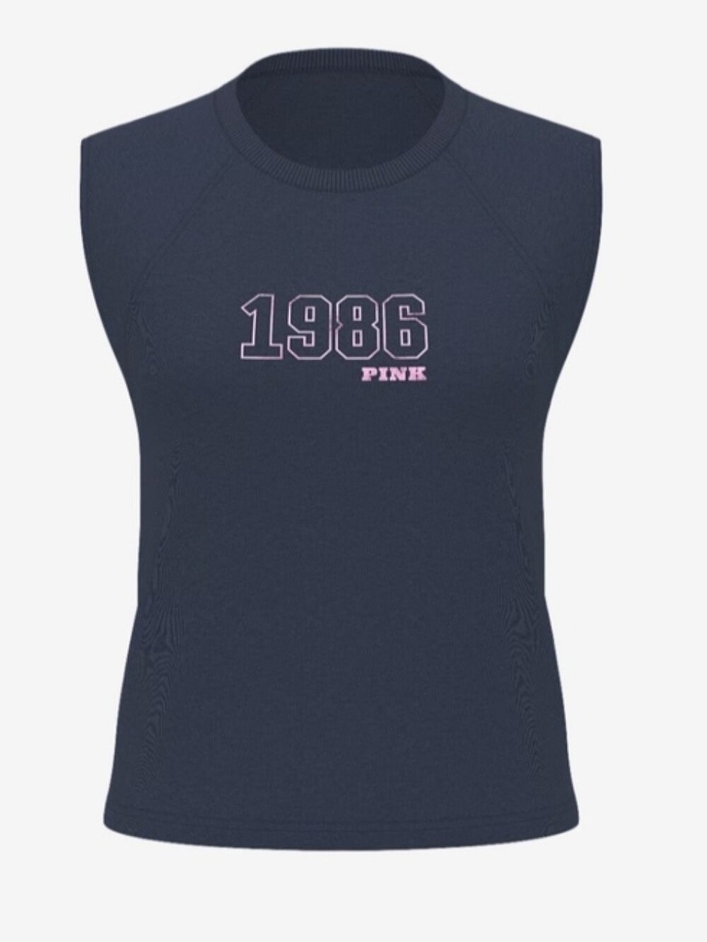 PINK Victoria's Secret Navy '1986' Muscle Tank Top